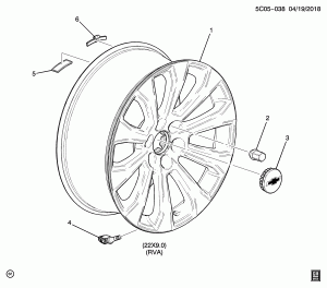 КОЛЕСА/22 ДЮЙМОВ (CHEVROLET X88, КОЛЕСА RVA)