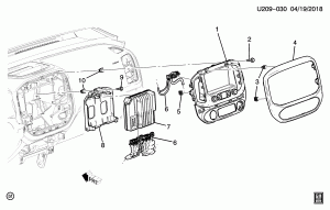 RADIO MOUNTING (RADIO IOR, DISPLAY UIJ)