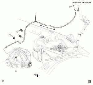 ВЕНТИЛЯЦИОННЫЙ ШЛАНГ ЗАДНЕГО МОСТА
