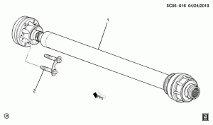 КАРДАННЫЙ ВАЛ ПЕРЕДНЕГО МОСТА