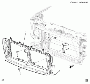 ЗАСЛОНКА РАДИАТОРА РАМА (G.M.C. Z88, ЗА ИСКЛЮЧЕНИЕМ ЗАСЛОНОК VTI,WMI)