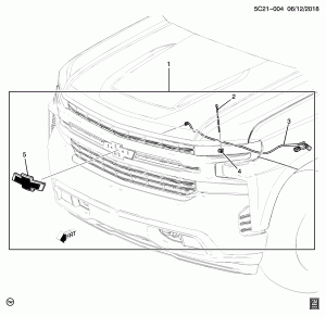 РЕШЕТКА/РАДИАТОР-ЭМБЛЕМА (CHEVROLET X88, УСТАНАВЛИВАЕТСЯ ДИЛЕРОМ, ЭМБЛЕМА С ПОДСВЕТКОЙ RN2,R88)