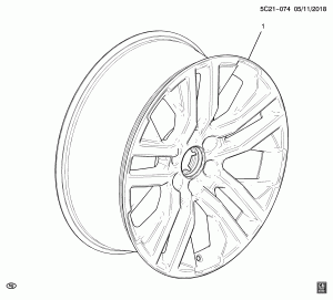 КОЛЕСА/22 ДЮЙМА (УСТАНОВЛЕНО ДИЛЕРОМ, КОЛЕСА SES,SGM)