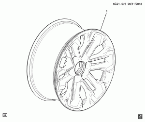 КОЛЕСА/18 ДЮЙМОВ (УСТАНАВЛИВАЕТСЯ ДИЛЕРОМ, КОЛЕСНЫЕ ДИСКИ SKY)