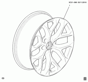 КОЛЕСА/22 ДЮЙМА (УСТАНАВЛИВАЕТСЯ ДИЛЕРОМ, КОЛЕСНЫЙ ДИСК SF0)