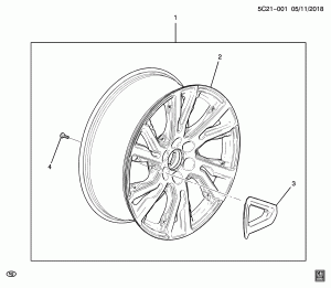 КОЛЕСА/22 ДЮЙМА (УСТАНАВЛИВАЕТСЯ ДИЛЕРОМ, КОЛЕСНЫЙ ДИСК SEW)