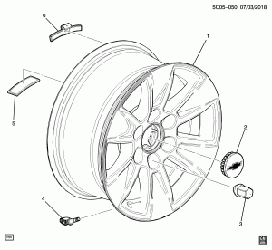 КОЛЕСА/17 ДЮЙМОВ (CHEVROLET X88, КОЛЕСО Q5U)