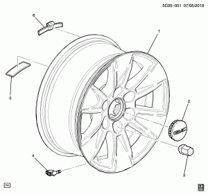 КОЛЕСА/17 ДЮЙМОВ (G.M.C. Z88, КОЛЕСНЫЙ ДИСК Q5U)