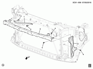 ЗАСЛОНКА РАДИАТОРА-МОНТАЖНЫЕ КРОНШТЕЙНЫ(G.M.C. Z88)