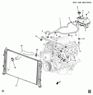 ШЛАНГИ РАДИАТОРА (L82/5.3F)