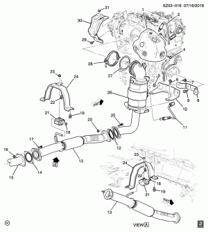 ВЫПУСКНАЯ СИСТЕМА/ПЕРЕДНЯЯ ЧАСТЬ (LSY/2.0-4, ПОЛНЫЙ ПРИВОД F48)