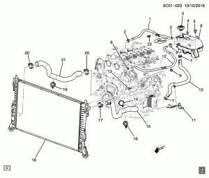 ШЛАНГИ РАДИАТОРА (L3B/2.7K)