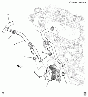 МАСЛЯНЫЙ РАДИАТОР ДВИГАТЕЛЯ & МАГИСТРАЛИ (L3B/2.7K)