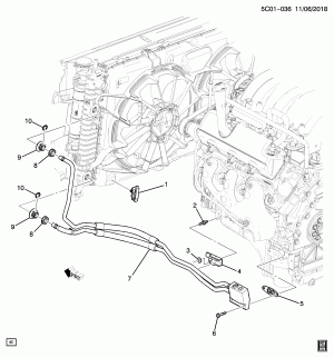 МАГИСТРАЛИ ОХЛАДИТЕЛЯ МОТОРНОГО МАСЛА (LV3/4.3H)