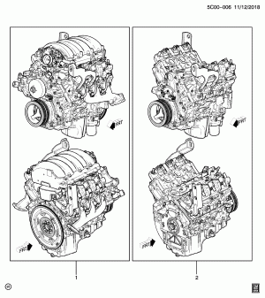 ДВИГАТЕЛЬ В СБОРЕ И ЧАСТЬ ДВИГАТЕЛЯ (LV3/4.3H)