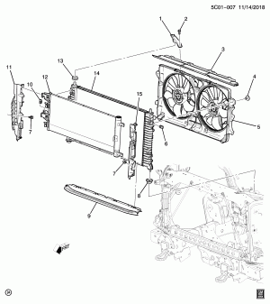 КРЕПЛЕНИЕ РАДИАТОРА И СООТВ ДЕТАЛИ (LV3/4.3H)