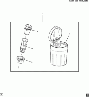 ASHTRAY PKG-FRONT FLOOR CONSOLE