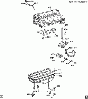 ENGINE ASM-5.0/5.7L V8 PART 4 OIL PUMP,PAN & RELATED PARTS (L03/5.0H,L05/5.7K)