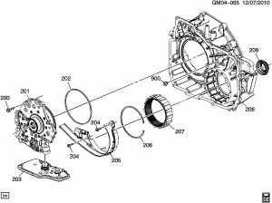 AUTOMATIC TRANSMISSION (MH7) 6T45 TORQUE CONVERTER & FLUID PUMP HOUSING