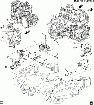 ENGINE & TRANSMISSION MOUNTING (LAF/2.4W, MH7)