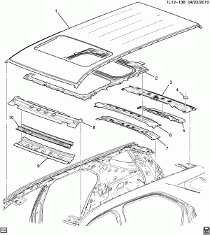 SHEET METAL/ROOF (SUNROOF CF5)