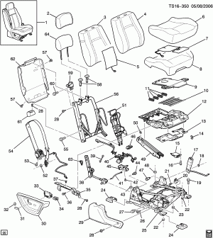 PASSENGER SEAT/BUCKET (AR9,V40)