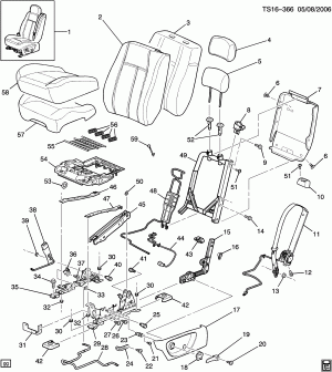 DRIVER SEAT/BUCKET (A50)