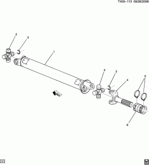 PROP SHAFT/FRONT AXLE
