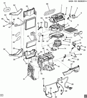 A/C & HEATER MODULE ASM PART 1 (CJ4)