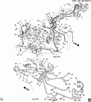 WIRING HARNESS/ENGINE (LH6/6.2C,LL4/6.2J)