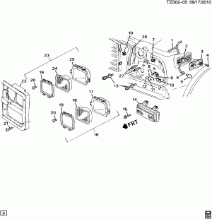 HEADLAMPS/DUAL (CHROME GRILLE V22)