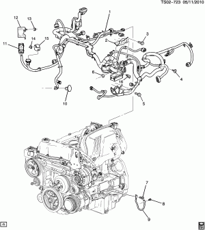 WIRING HARNESS/ENGINE (LLR/3.7E)