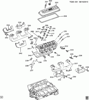 ENGINE ASM-5.0/5.7L V8 PART 2 CYLINDER HEAD & RELATED PARTS (L03/5.0H,L05/5.7K)