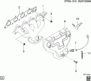 EXHAUST MANIFOLD (LXT/1.6F)