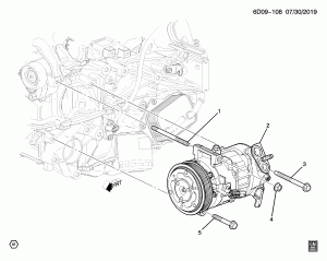 A/C COMPRESSOR MOUNTING (LSY/2.0K)