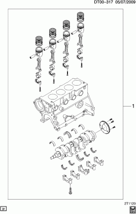 ENGINE ASM-1.6L L4 BLOCK (LXT/1.6F)