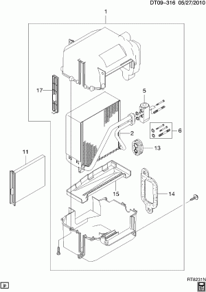 A/C EVAPORATOR ASM