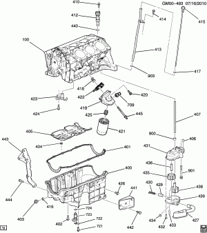ENGINE ASM-3.9L V6 PART 4 OIL PUMP,PAN AND RELATED PARTS (LZ9/3.9-1,LGD/3.9W)