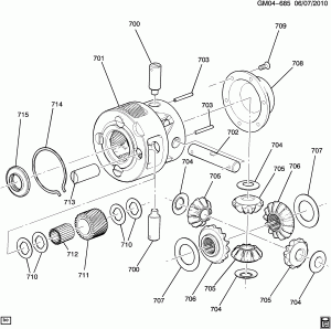 AUTOMATIC TRANSMISSION (MHJ,MHK) 6T50 FRONT DIFFERENTIAL CARRIER