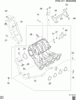 INTAKE MANIFOLD (LXT/1.6F)