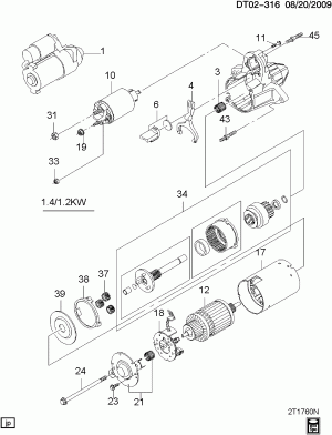 STARTER MOTOR (LXT/1.6F)