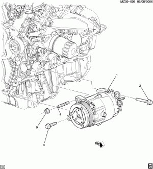 A/C COMPRESSOR MOUNTING (LY7/3.6-7)