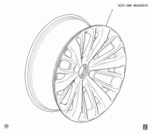 КОЛЕСА/22 ДЮЙМА (УСТАНАВЛИВАЕТСЯ ДИЛЕРОМ, КОЛЕСНЫЙ ДИСК SF1, ЗА ИСКЛЮЧЕНИЕМ СИСТЕМЫ БУКСИРОВКИ NHT, ПОДГОТОВКА VYU)