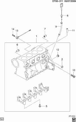 CYLINDER BLOCK & RELATED PARTS (LXT/1.6F)