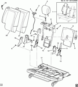 SEAT ASM/REAR 40% BACK