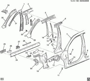 SHEET METAL/BODY SIDE FRONT(1ST DES)