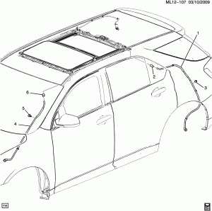 SUNROOF DRAINAGE (CF5)