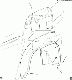 WHEELHOUSE LINER/REAR