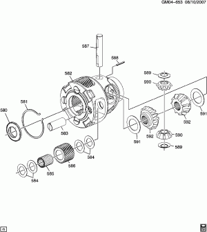 AUTOMATIC TRANSMISSION (MH7) 6T45 FRONT DIFFERENTIAL CARRIER
