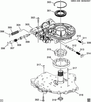 AUTOMATIC TRANSMISSION (MH7) 6T45 OIL PUMP
